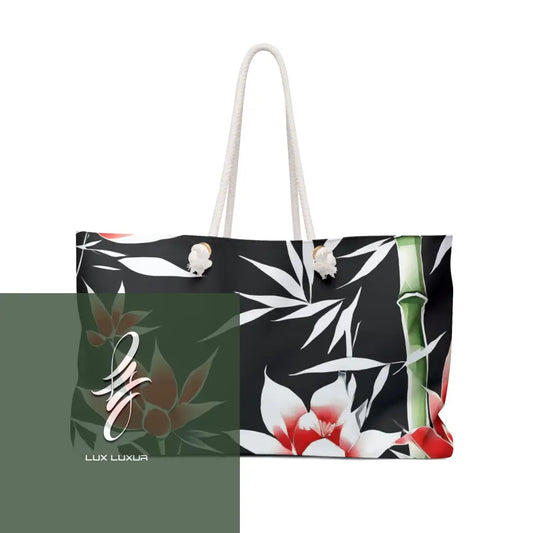 Blossoms And Bamboo Bag 24’’ × 13’’ Bags