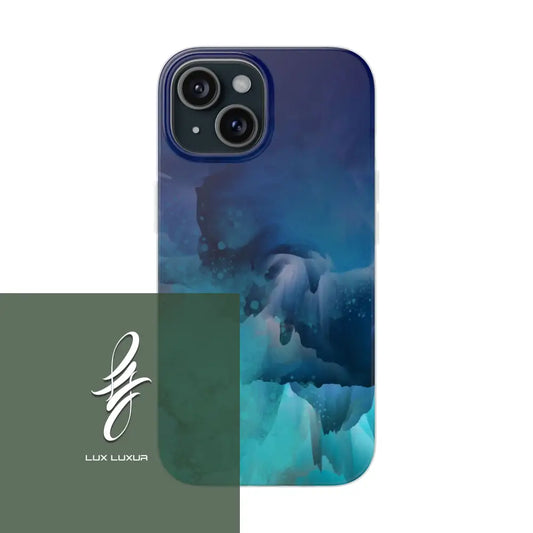 Blue Current Phone Case Iphone 15