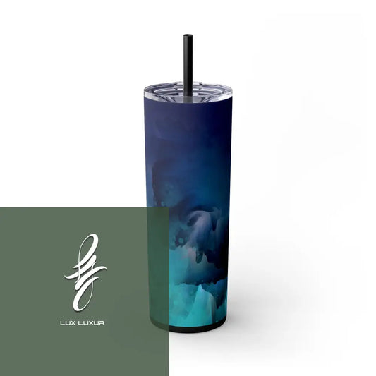 Blue Current Skinny Tumbler Matte / Black 20Oz Mug