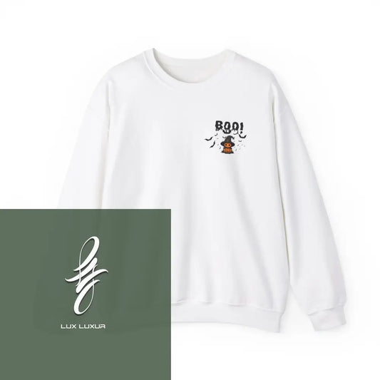 Boo Crewneck Sweatshirt White / S