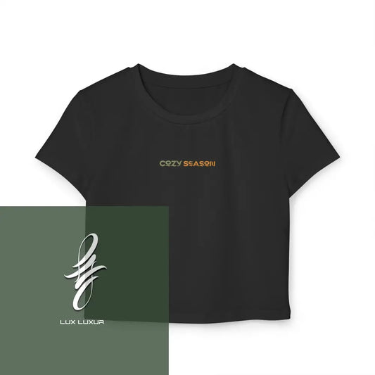 Cozy Season Women’s Baby Tee M / Black T-Shirt