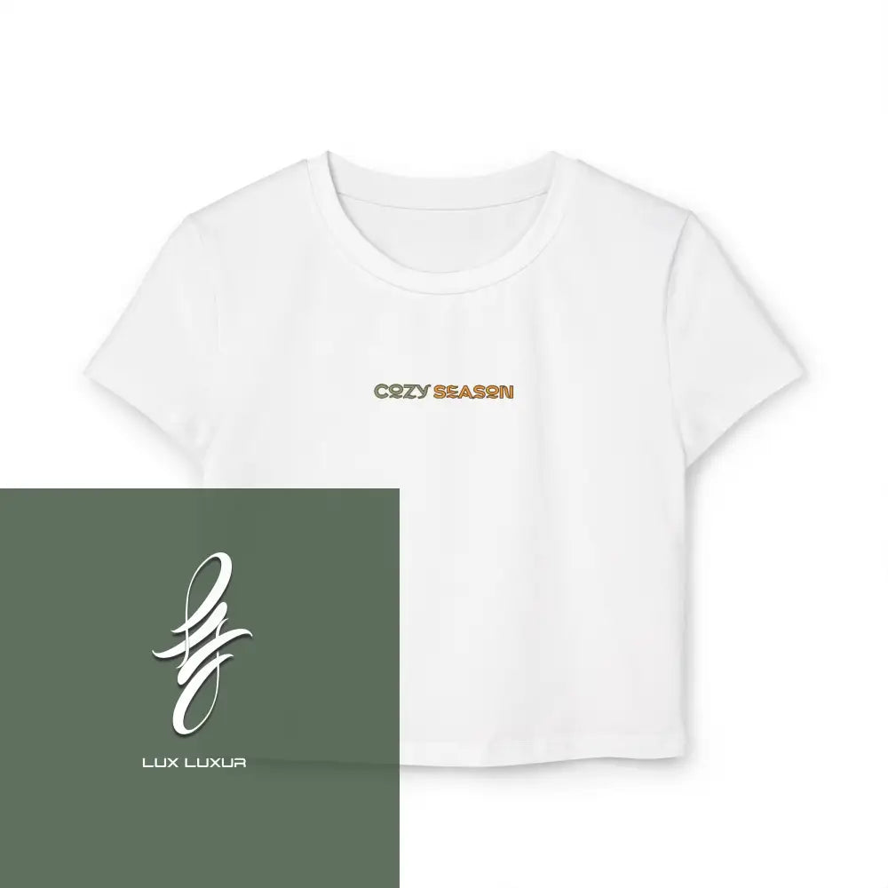 Cozy Season Women’s Baby Tee M / White T-Shirt