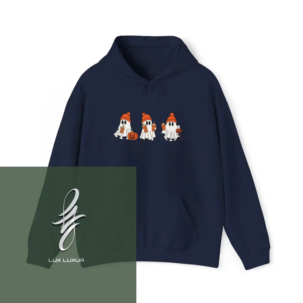 Cute Ghosts Hooded Sweatshirt Navy / S Hoodie