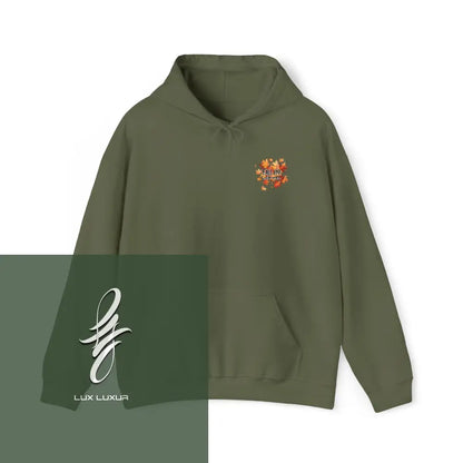 Fall In Love Hooded Sweatshirt Military Green / S Hoodie