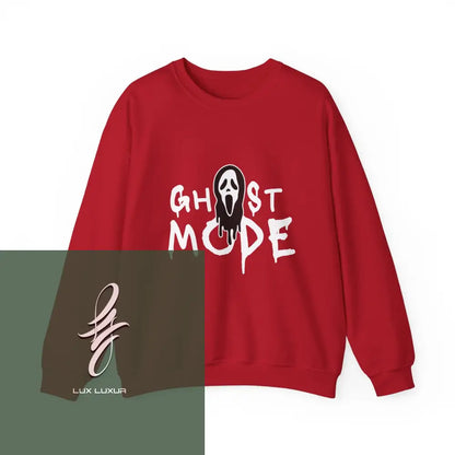 Ghost Mode Crewneck Sweatshirt Cherry Red / S