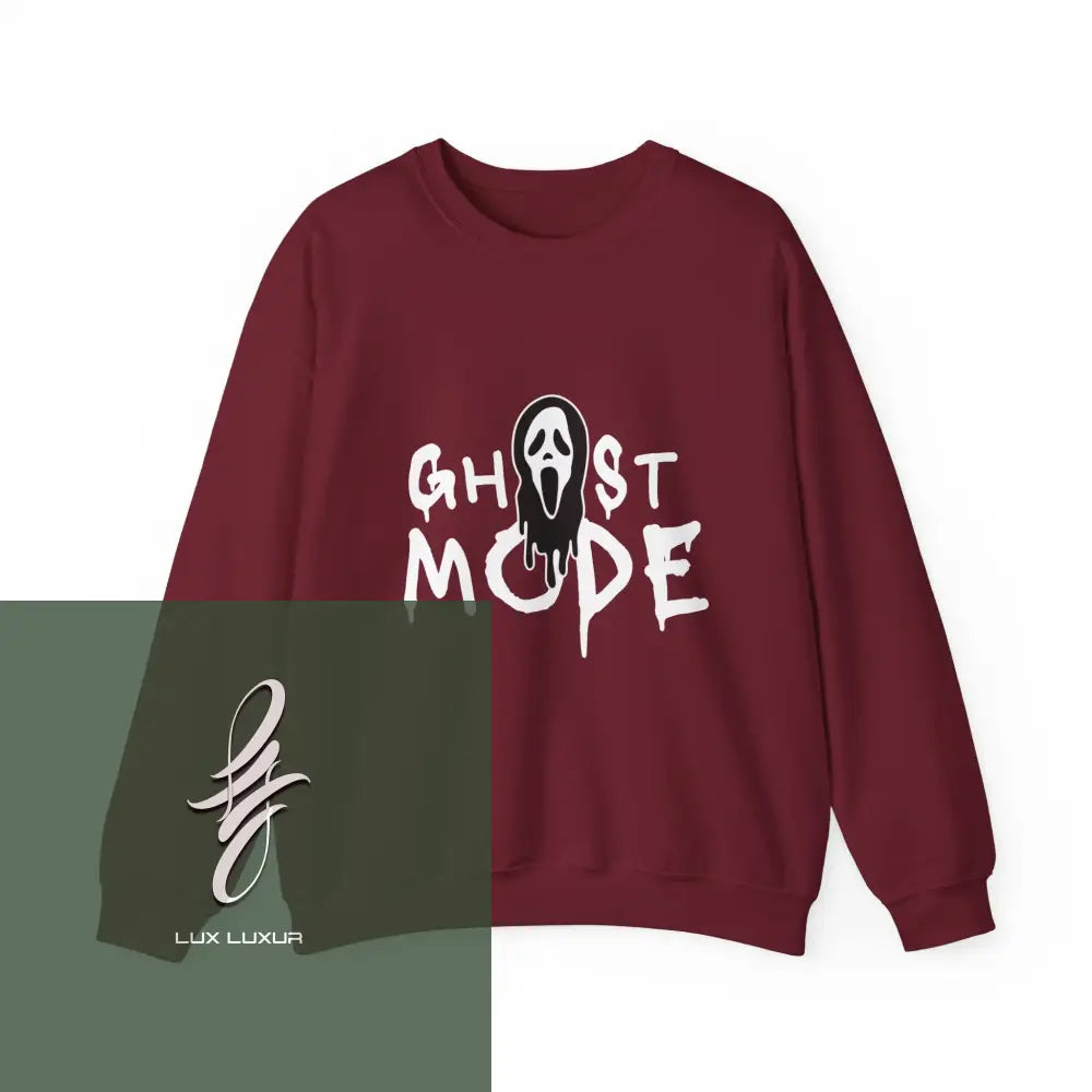 Ghost Mode Crewneck Sweatshirt Garnet / S