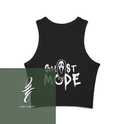 Ghost Mode Micro Rib Racer Tank Top