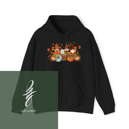 Gnomes Fall Hooded Sweatshirt Black / S Hoodie