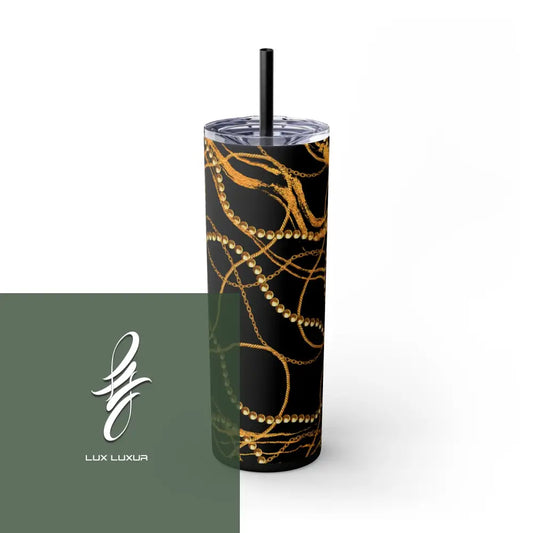 Golden Pearl Skinny Tumbler Matte / Black 20Oz Mug