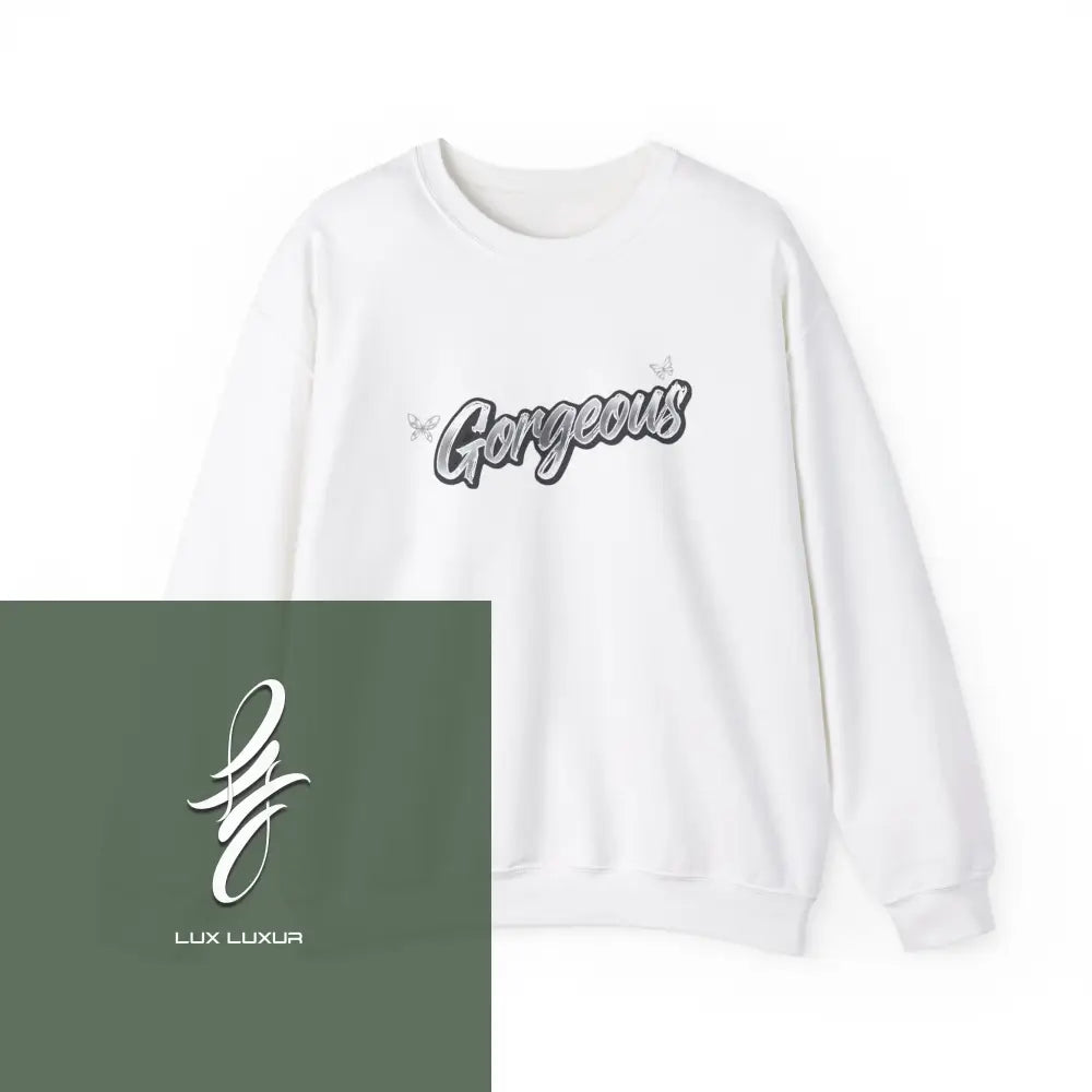 Gorgeous Crewneck Sweatshirt White / S