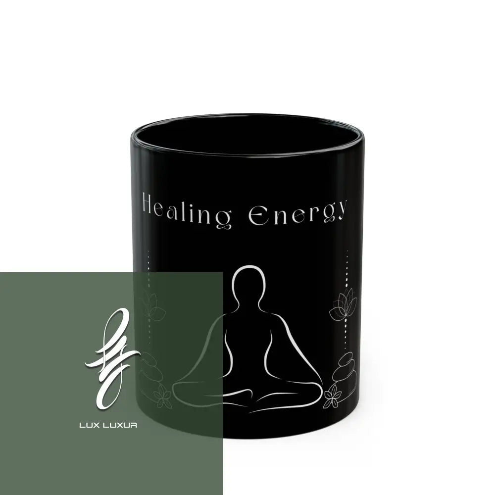 Healing Energy Black Mug 11Oz