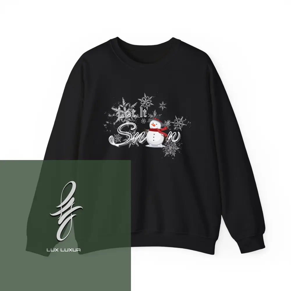 Let It Snowcrewneck Sweatshirt Black / S