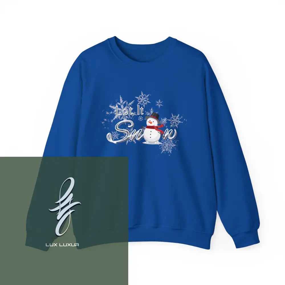 Let It Snowcrewneck Sweatshirt Royal / S