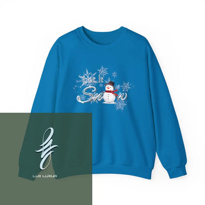 Let It Snowcrewneck Sweatshirt Sapphire / S