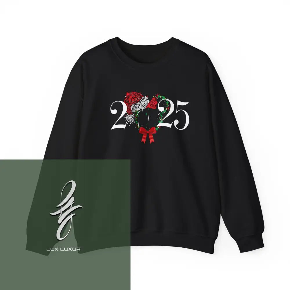 New Year 2025 Crewneck Sweatshirt Black / S