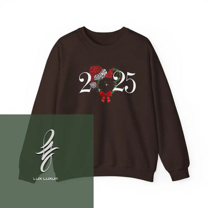 New Year 2025 Crewneck Sweatshirt Dark Chocolate / S