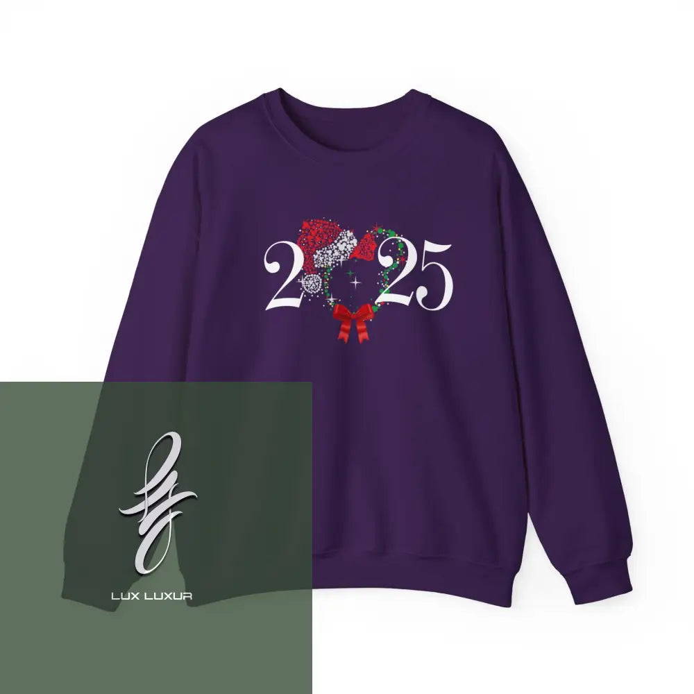 New Year 2025 Crewneck Sweatshirt Purple / S