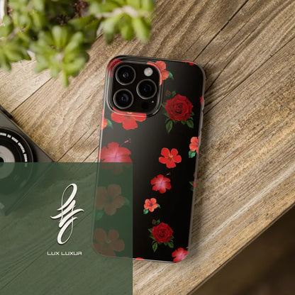 Red Flowers Flexi Cases Phone Case