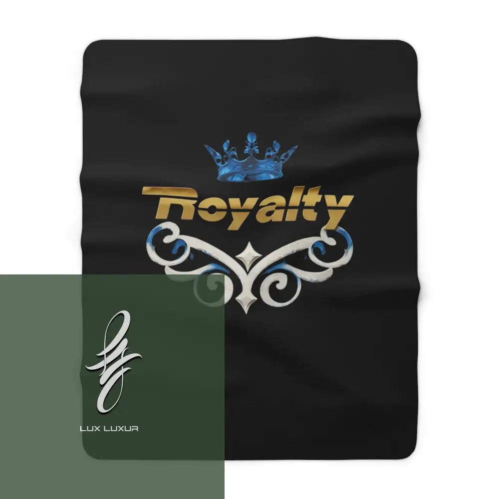 Royalty Sherpa Fleece Blanket 60’’ × 80’’ Home Decor