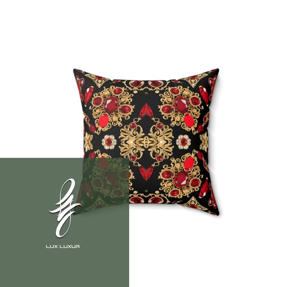 Scarlets Crown Square Pillow 14’’ × Home Decor