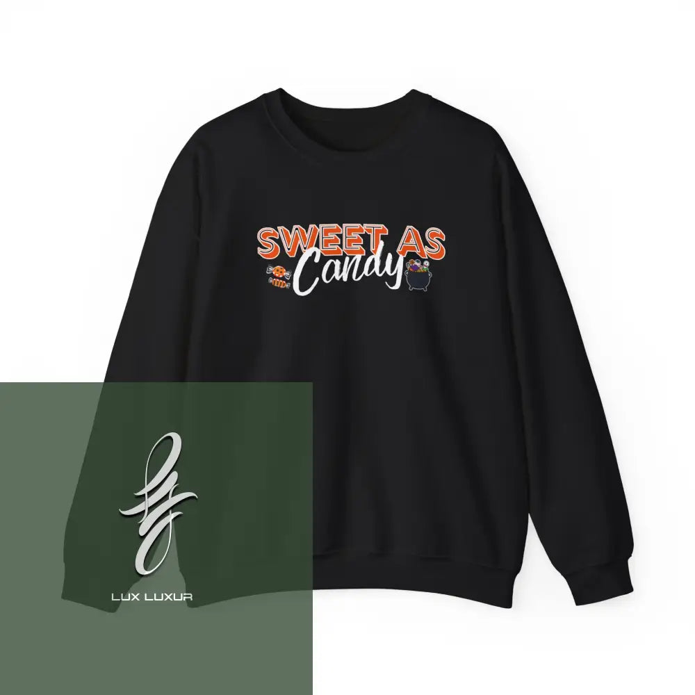 Sweet As Candy Crewneck Sweatshirt Black / S