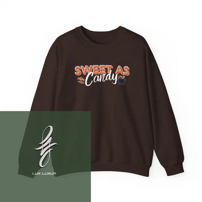 Sweet As Candy Crewneck Sweatshirt Dark Chocolate / S