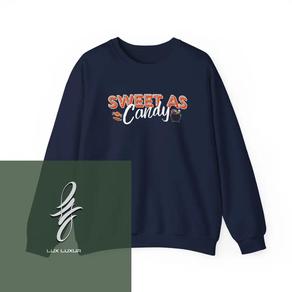 Sweet As Candy Crewneck Sweatshirt Navy / S