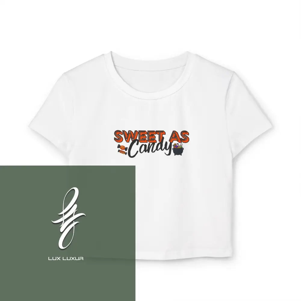 Sweet As Candy Women’s Baby Tee M / White T-Shirt