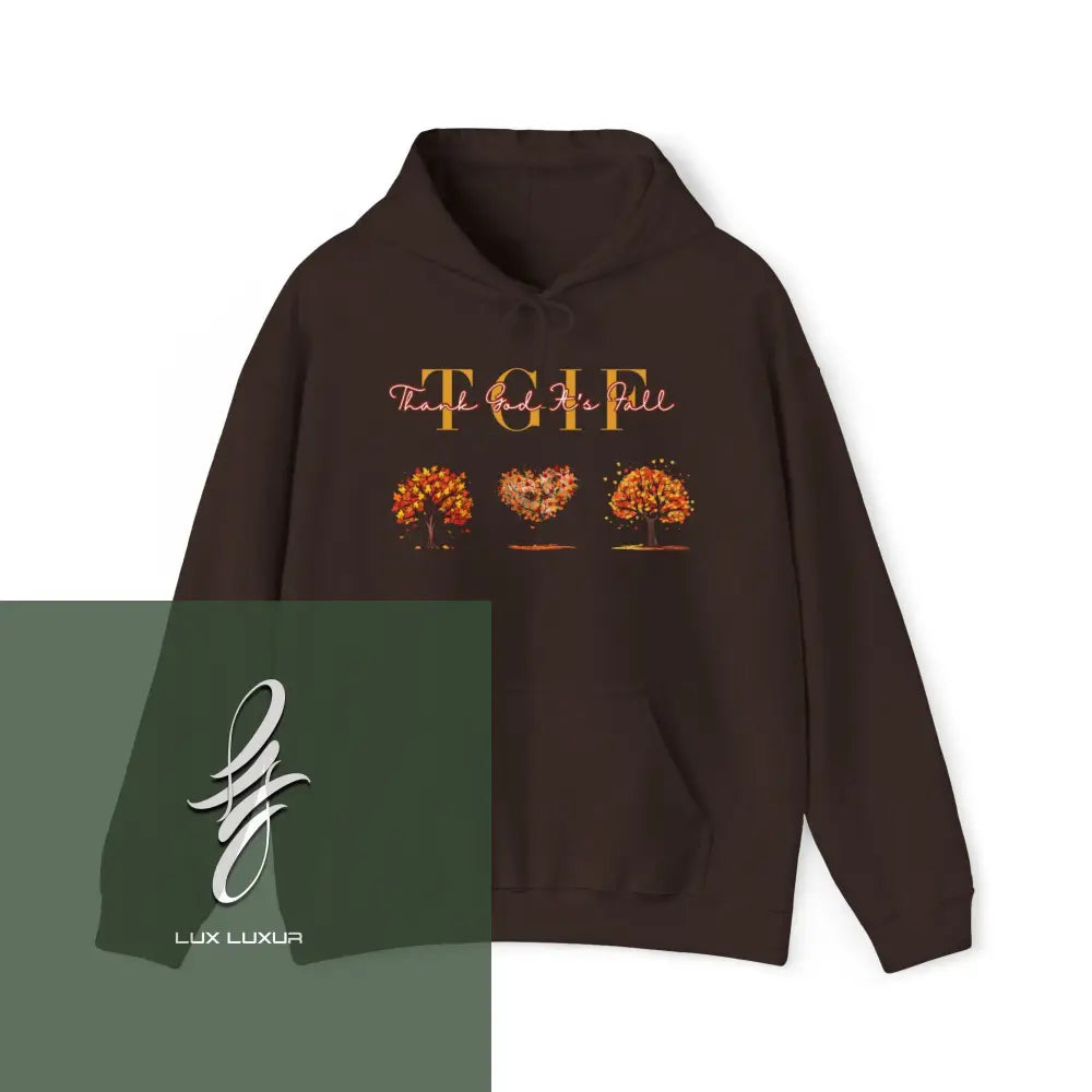 Tgifall Hooded Sweatshirt Dark Chocolate / S Hoodie