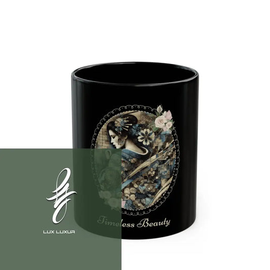 Timeless Beauty Geisha Black Mug 11Oz