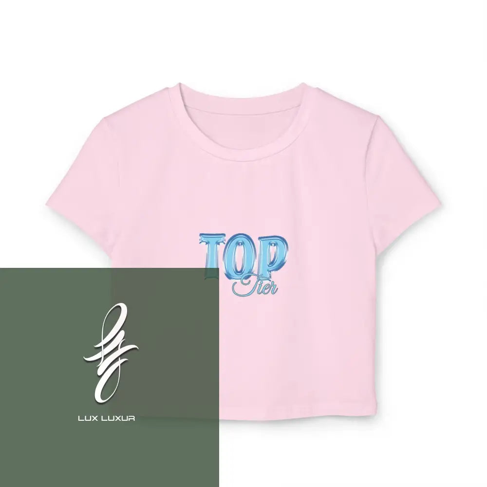 Top Tier Women’s Baby Tee M / Light Pink T-Shirt