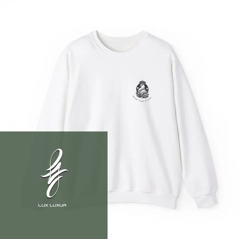 Wear Your Crown Crewneck Sweatshirt White / S